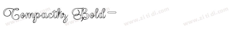 Compactkz Bold字体转换